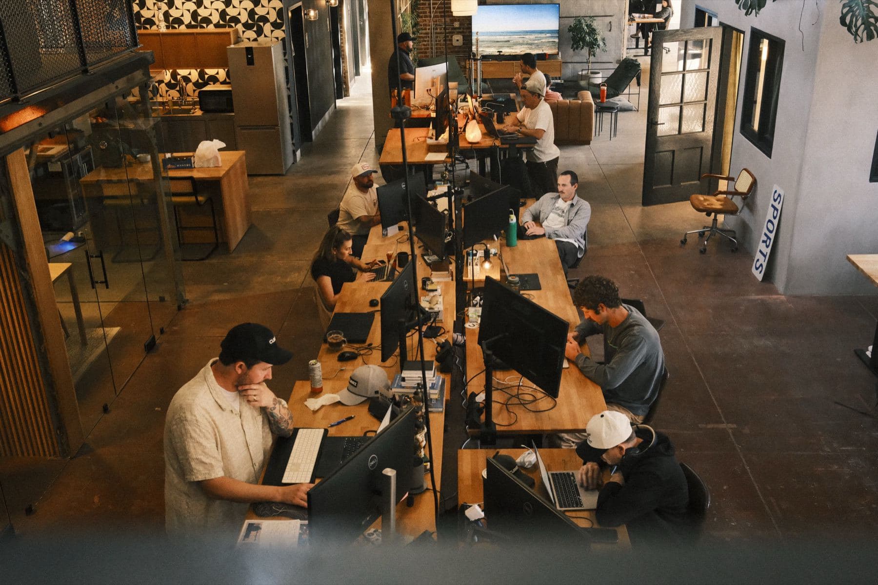 Curri team members collaborating at the Ventura headquarters — join the crew building the future of construction and industrial delivery