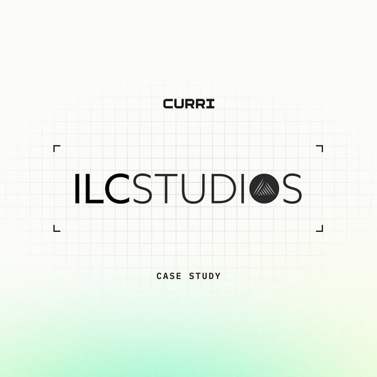 Case study graphic with the Curri and ILC Studios logos