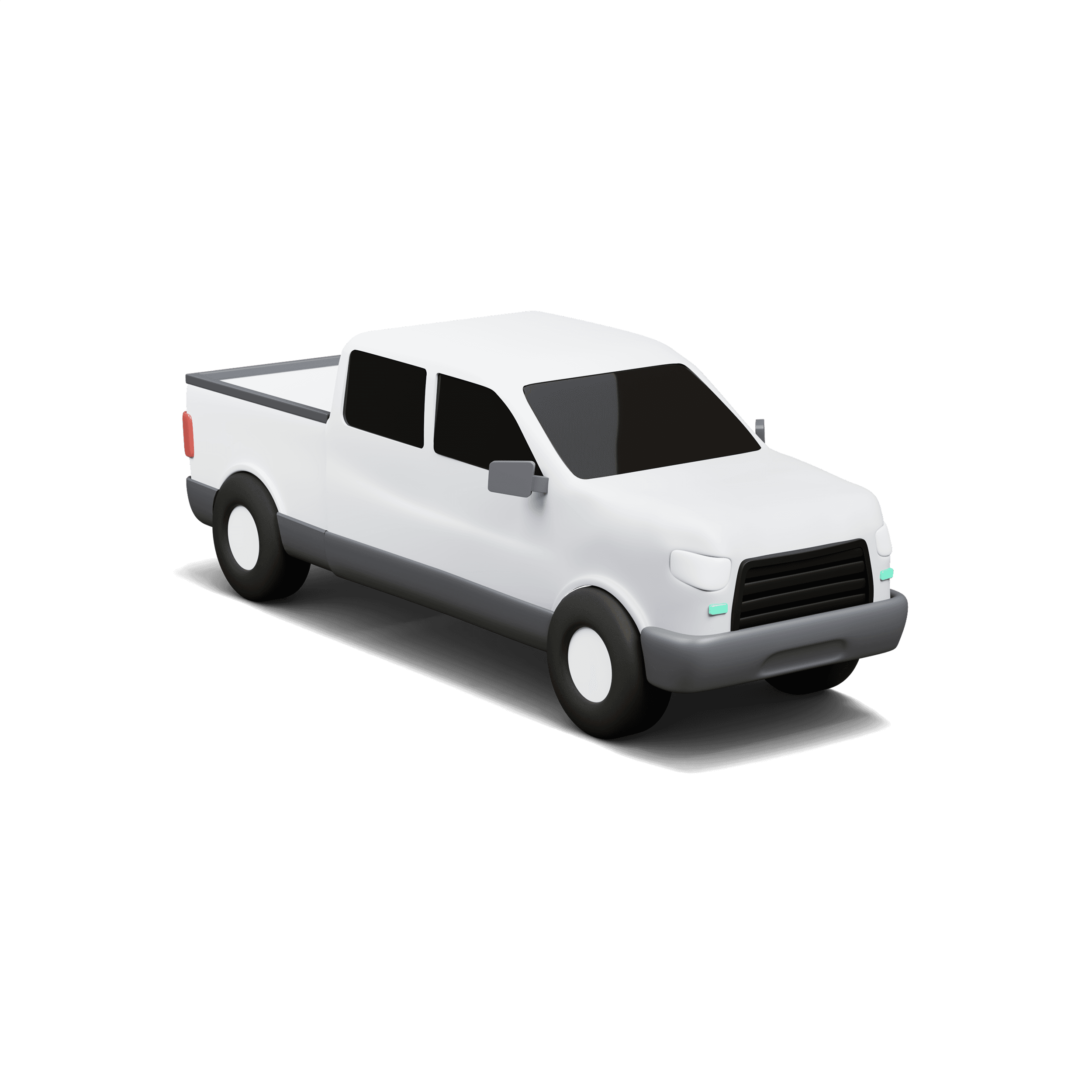 Curri pickup truck for hauling construction supplies and light freight