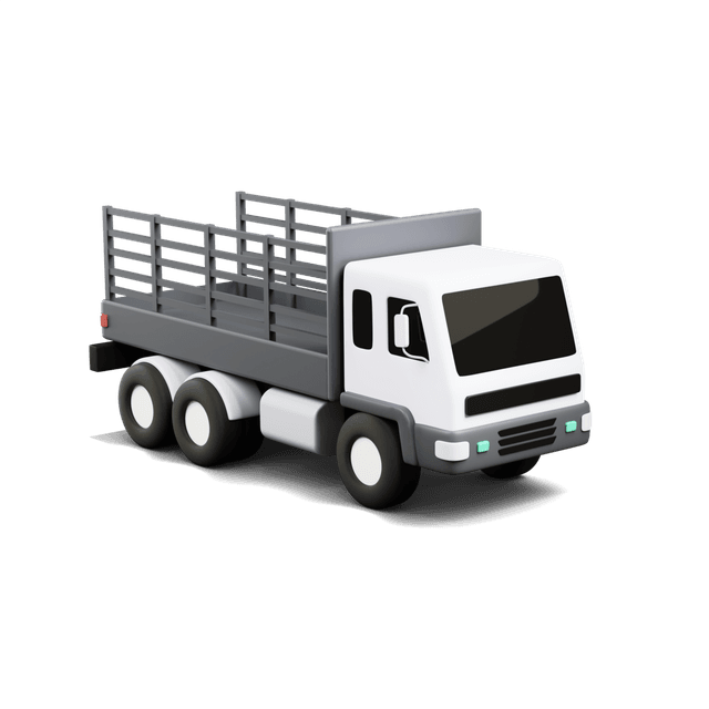 Stakebed truck render