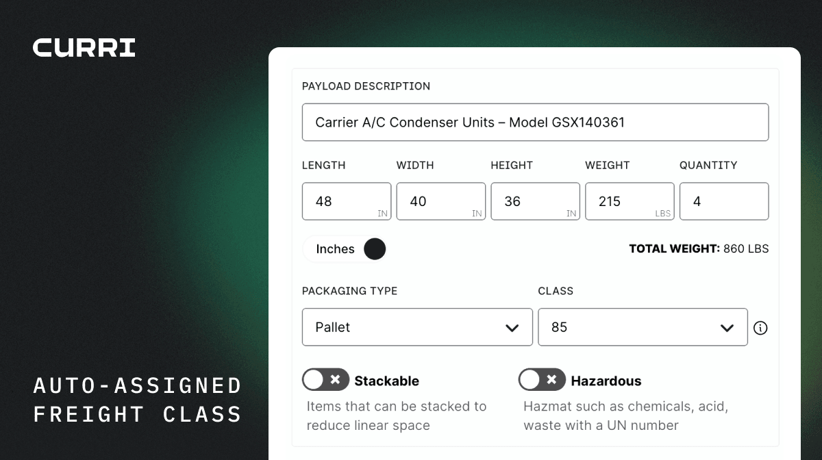 2025 NMFC LTL freight class changes: Curri has you covered