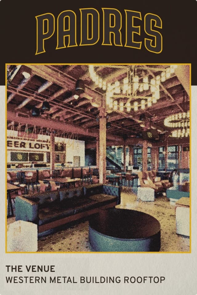 Baseball card: the venue, Western Metal Building rooftop.