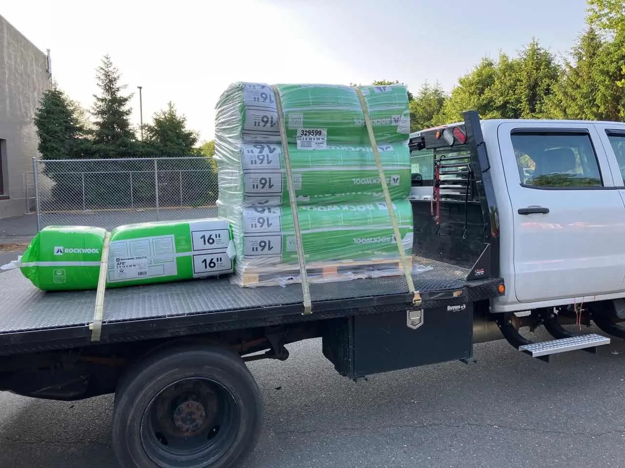 Return delivery for construction and industrial materials, equipment and tools