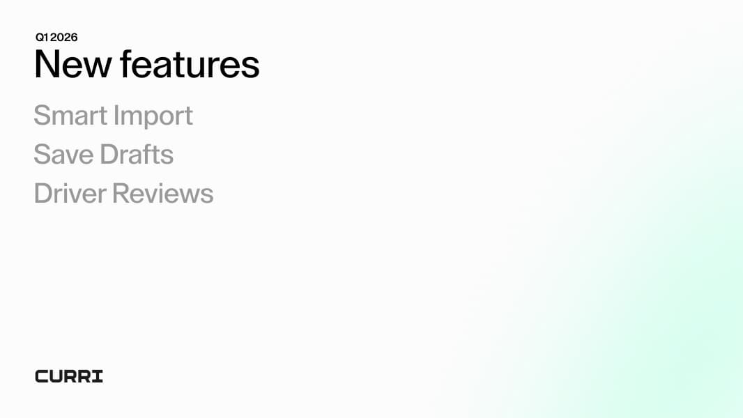 New features built for faster delivery booking