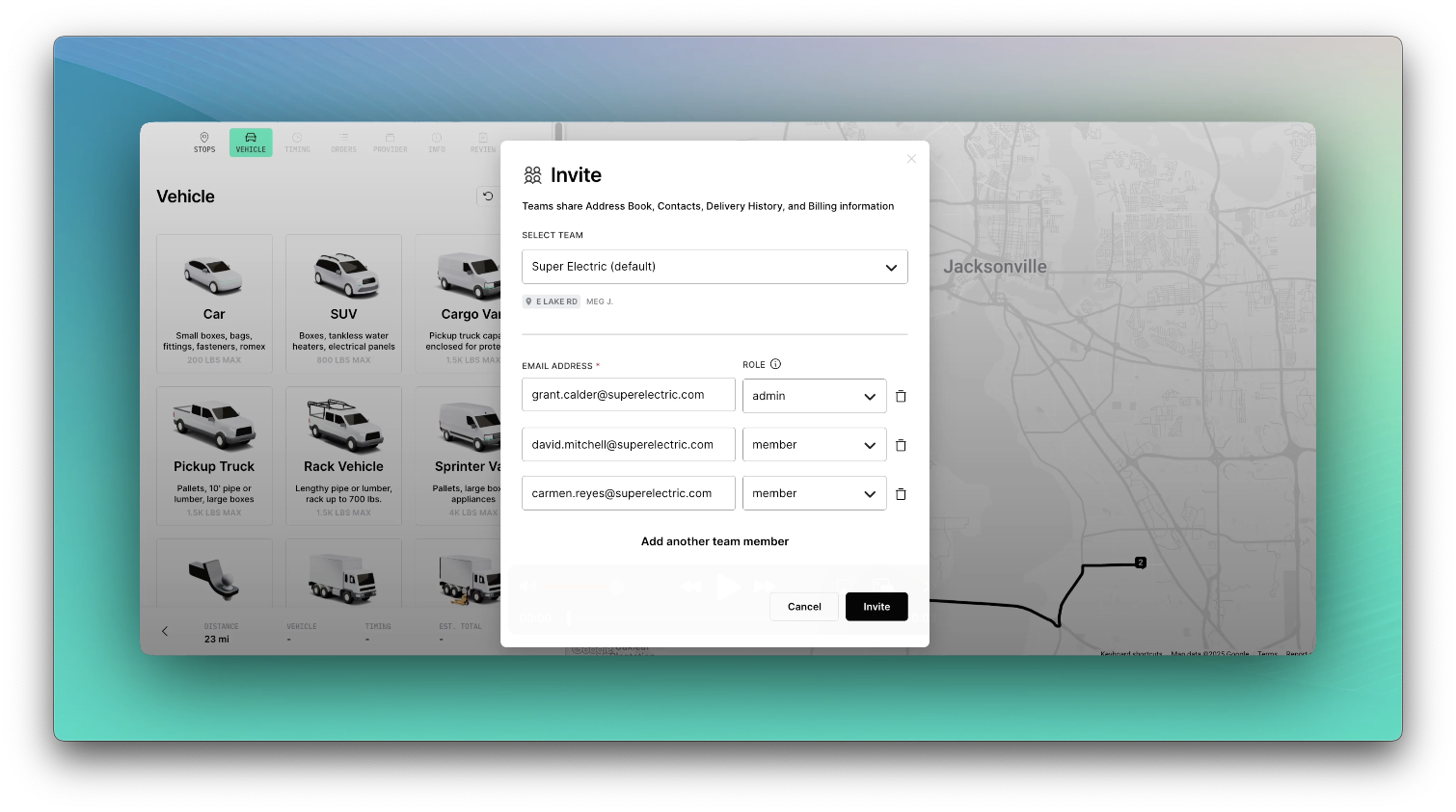 Track and manage deliveries with shared visibility across branches using Teams