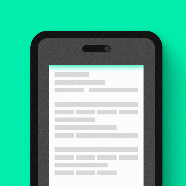 Scan a shipping document by phone to book a Curri delivery